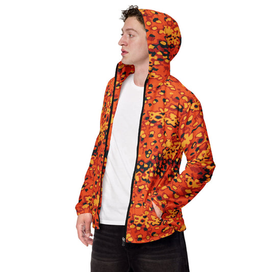 Oakleaf Glow-Oak Hunter Orange CAMO Men’s windbreaker - XS - Mens Windbreaker