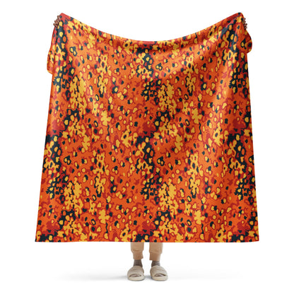 Oakleaf Glow-Oak Hunter Orange CAMO Sherpa blanket - 60″×80″ - Blanket