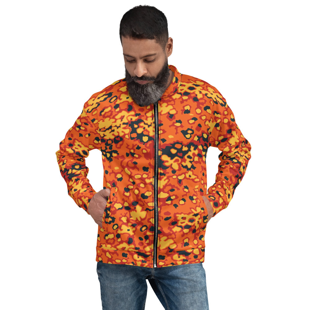 Oakleaf Glow-Oak Hunter Orange CAMO Unisex Bomber Jacket