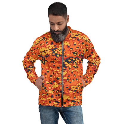 Oakleaf Glow-Oak Hunter Orange CAMO Unisex Bomber Jacket