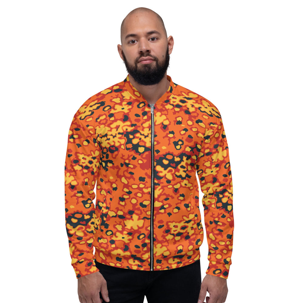 Oakleaf Glow-Oak Hunter Orange CAMO Unisex Bomber Jacket