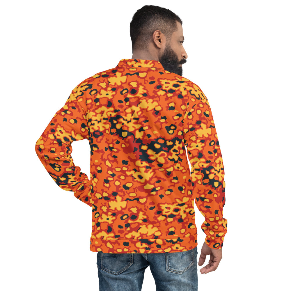 Oakleaf Glow-Oak Hunter Orange CAMO Unisex Bomber Jacket