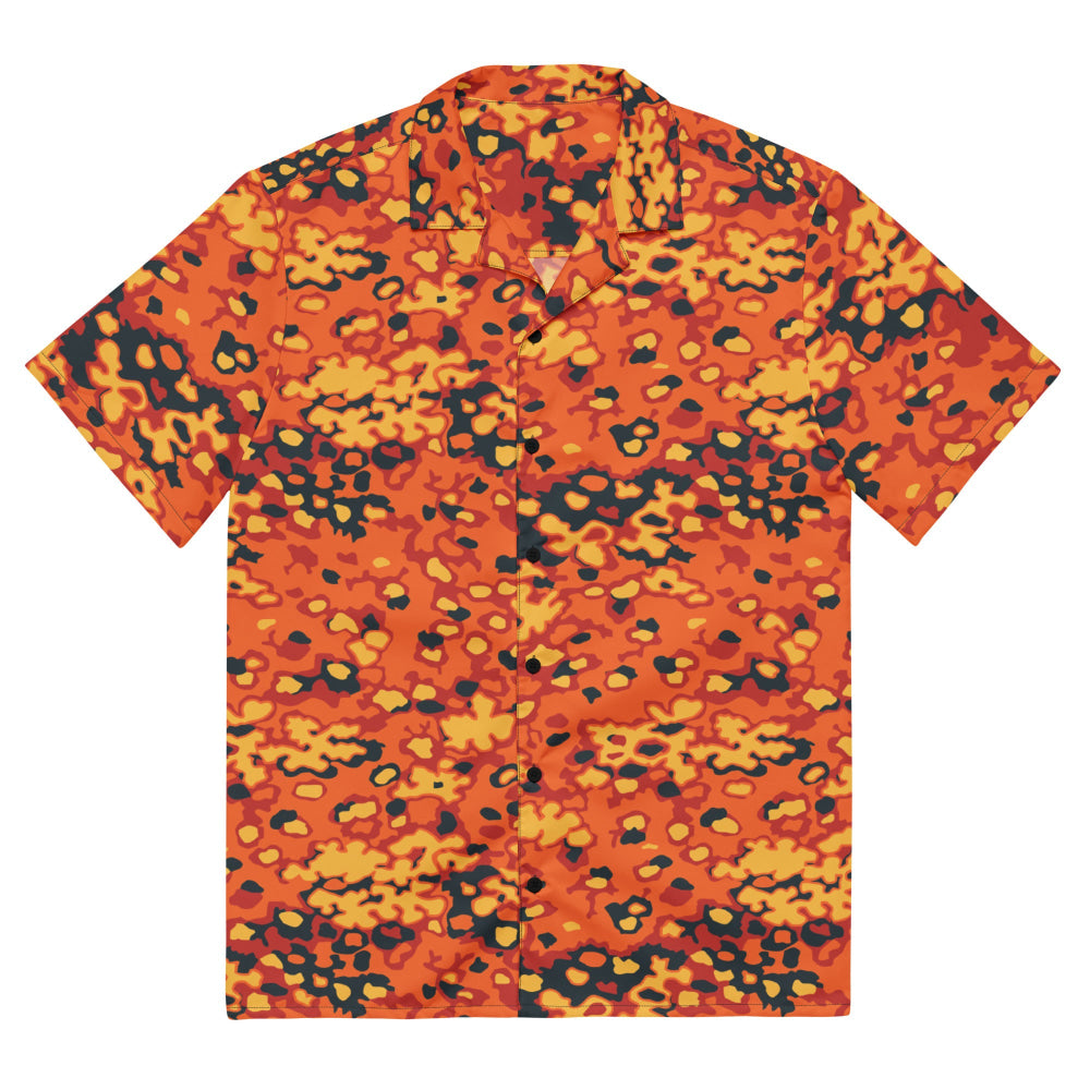 Oakleaf Glow-Oak Hunter Orange CAMO Unisex button shirt - 2XS - Button Shirt