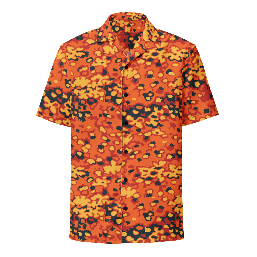 Oakleaf Glow-Oak Hunter Orange CAMO Unisex button shirt - Button Shirt