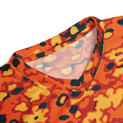 Oakleaf Glow-Oak Hunter Orange CAMO unisex sports jersey - Unisex Sports Jersey