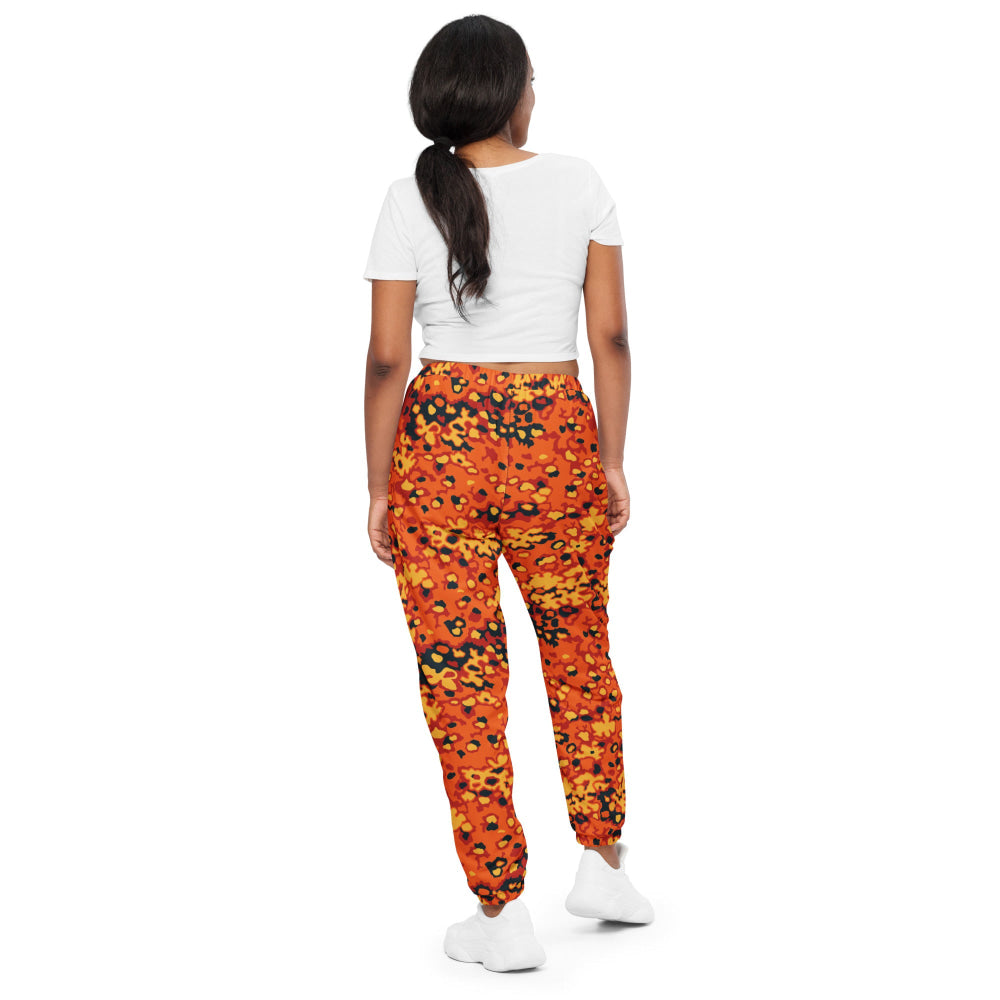 Oakleaf Glow-Oak Hunter Orange CAMO Unisex track pants - Track Pants