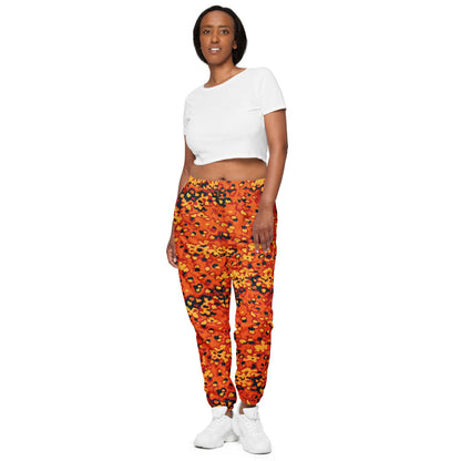 Oakleaf Glow-Oak Hunter Orange CAMO Unisex track pants - Track Pants