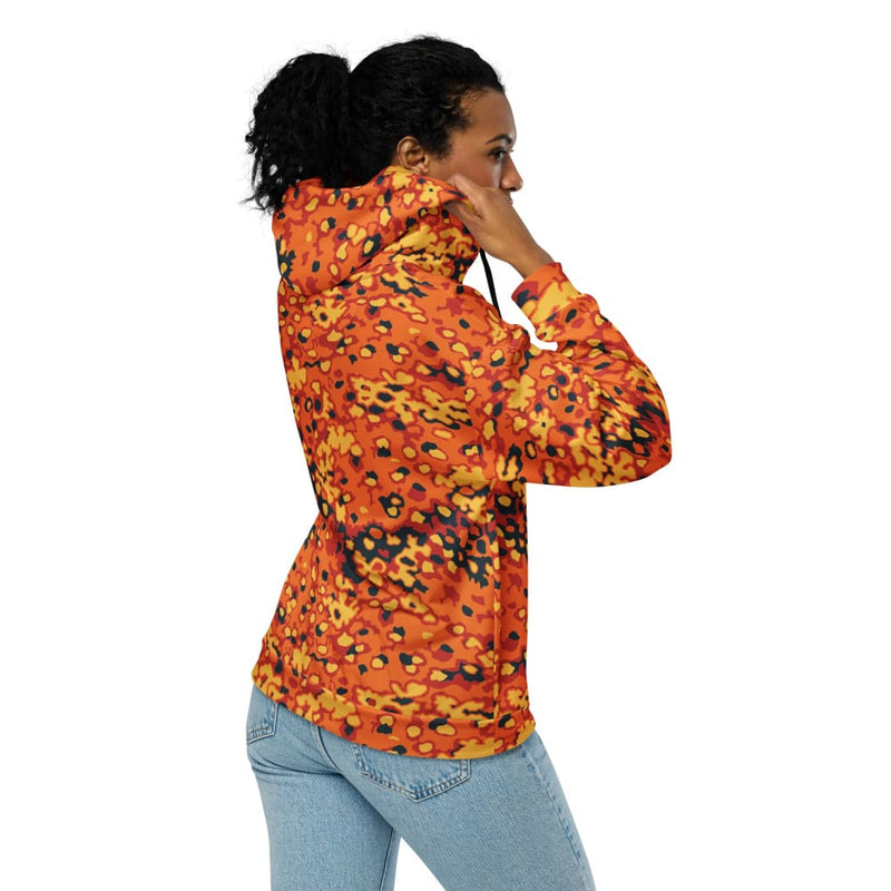 Oakleaf Glow-Oak Hunter Orange CAMO Unisex zip hoodie