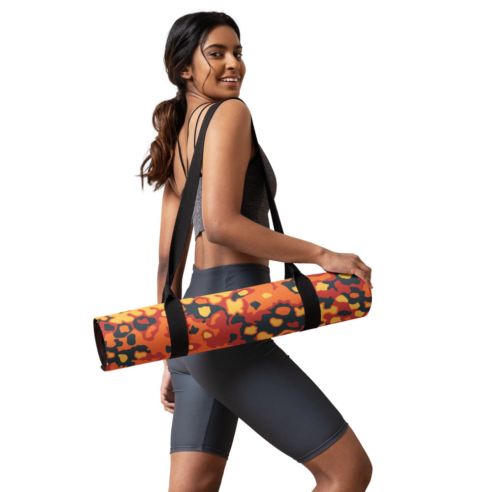 Oakleaf Glow-Oak Hunter Orange CAMO Yoga mat - Mat