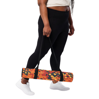 Oakleaf Glow-Oak Hunter Orange CAMO Yoga mat - Mat