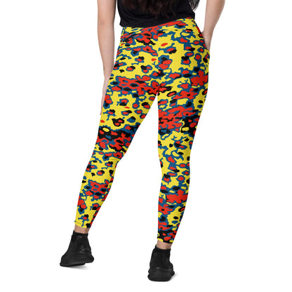 Oakleaf Glow-Oak Red CAMO Leggings with pockets - Womens With Pockets