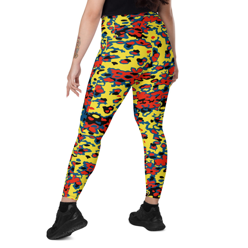 Oakleaf Glow-Oak Red CAMO Leggings with pockets - Womens With Pockets