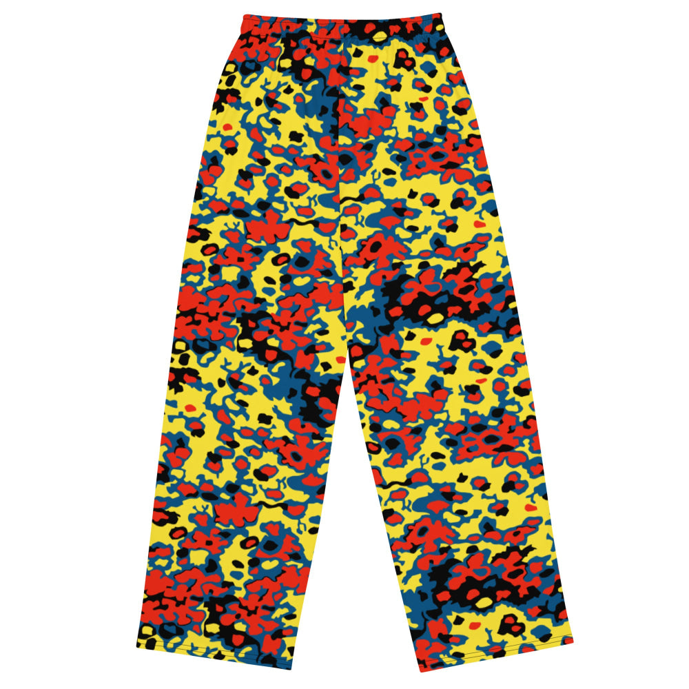 Oakleaf Glow-Oak Red CAMO unisex wide-leg pants - Unisex Wide-Leg Pants