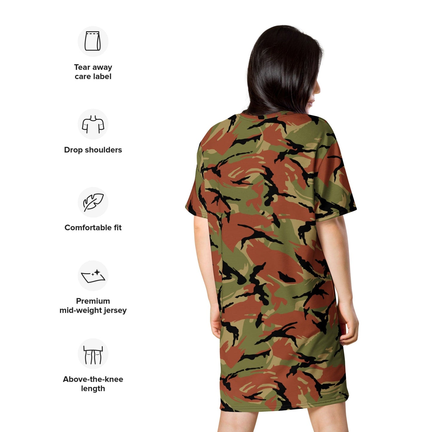 Oman Royal Army DPM Early Version CAMO T-shirt dress - Womens T-Shirt Dress