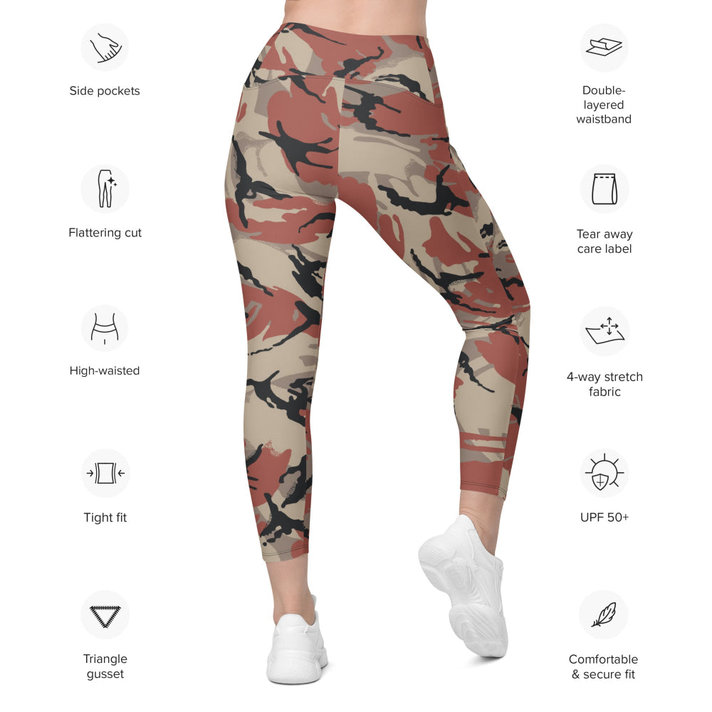 Oman Royal Army DPM Later Version CAMO Leggings with pockets - Womens With Pockets