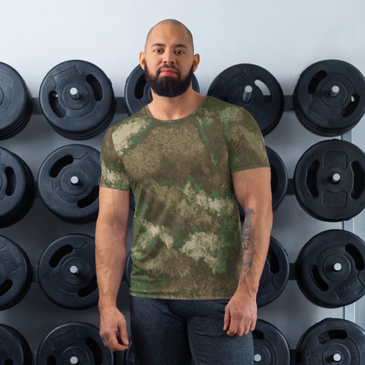 Fractal Earthshadow CAMO Mens Athletic T-Shirt - XS - Shirt