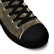 Fractal Earthshadow CAMO Mens High-Top Canvas Shoes