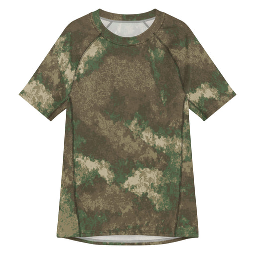 Fractal Earthshadow CAMO Mens Short-Sleeve Rash Guard - 2XS - SS