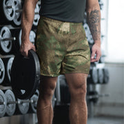 Fractal Earthshadow CAMO Unisex Athletic Long Shorts - 2XS