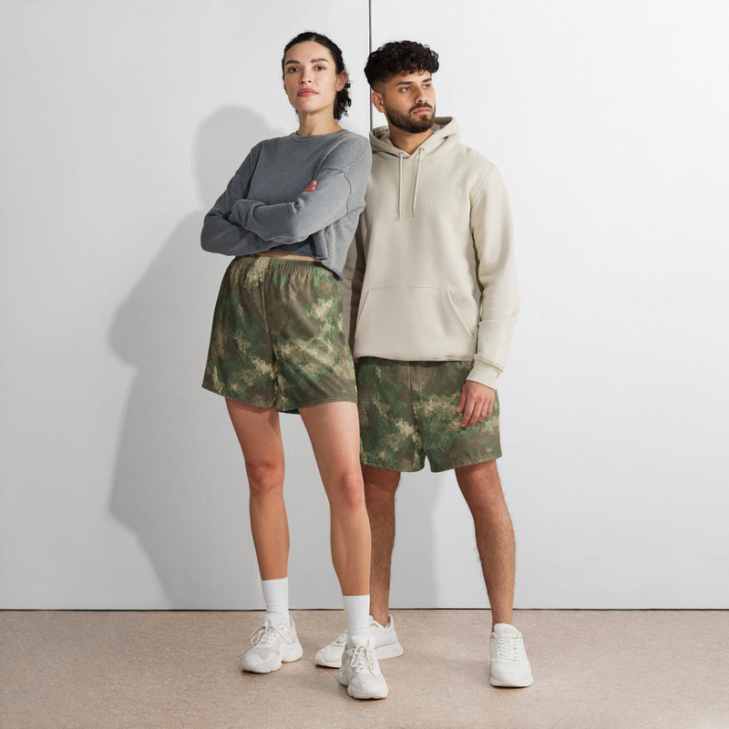 Fractal Earthshadow CAMO Unisex Athletic Long Shorts