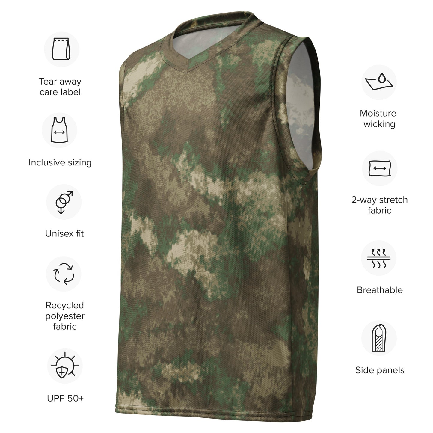Omni-Terrain CAMO Unisex Basketball Jersey