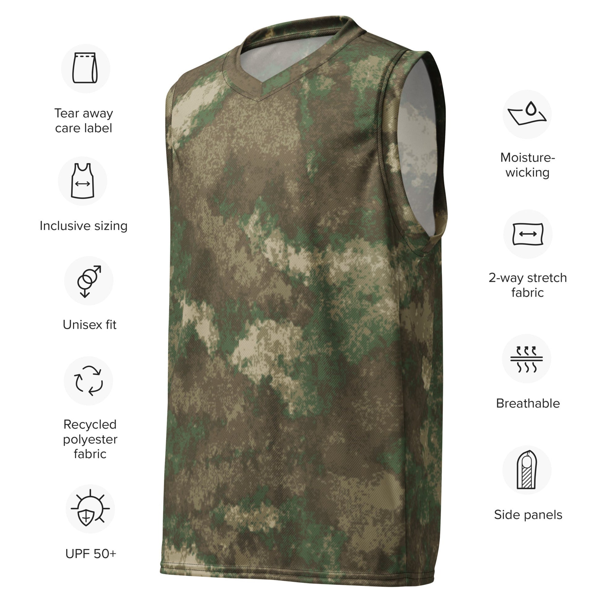 Omni-Terrain CAMO Unisex Basketball Jersey