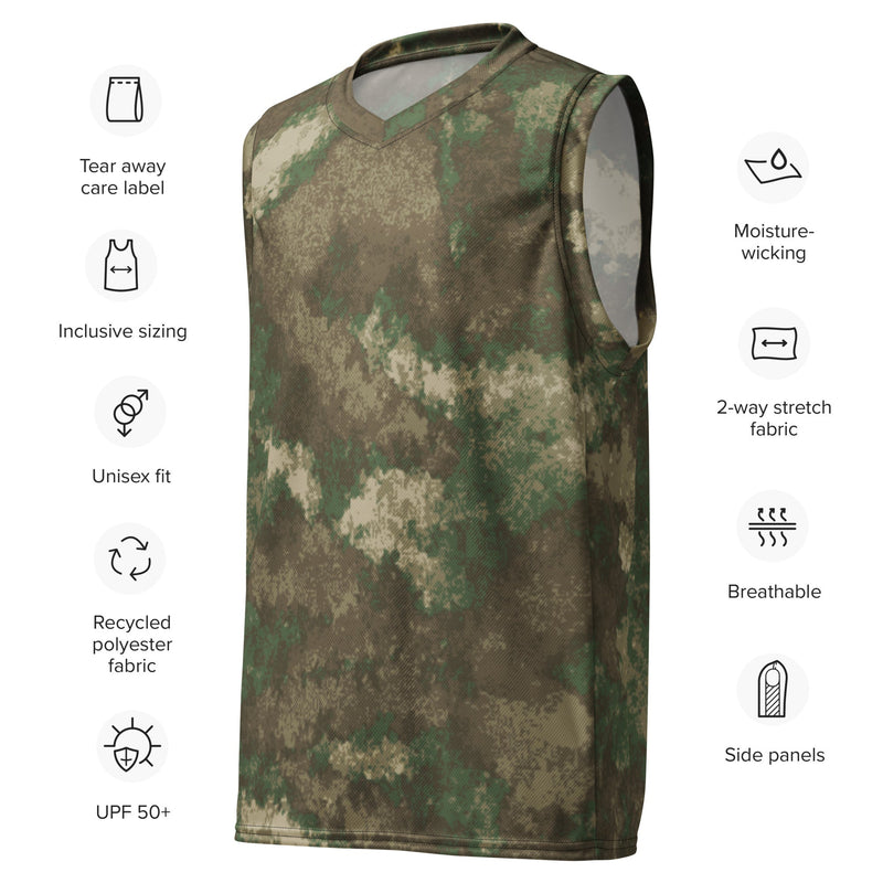 Fractal Earthshadow CAMO Unisex Basketball Jersey