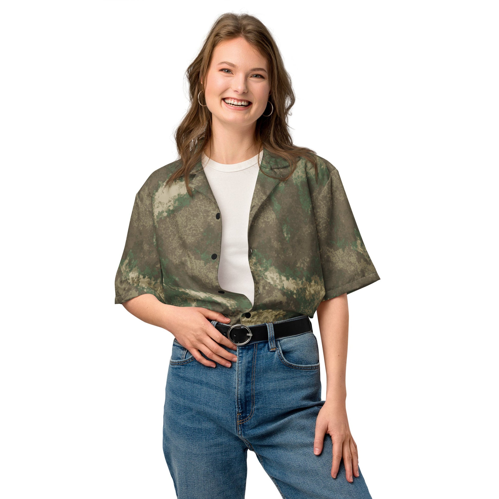 Omni-Terrain CAMO Unisex Short-Sleeve Button Shirt