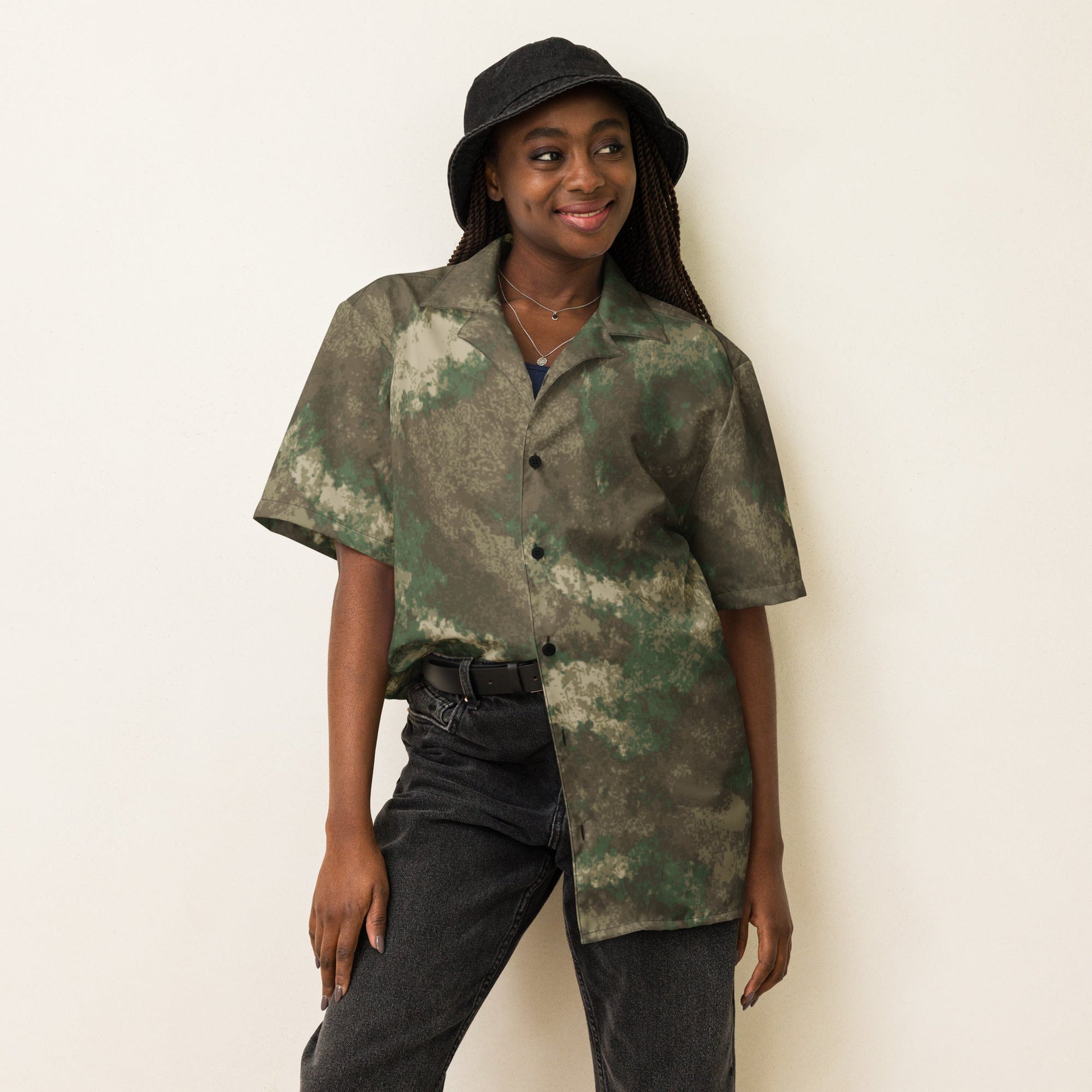 Omni-Terrain CAMO Unisex Short-Sleeve Button Shirt
