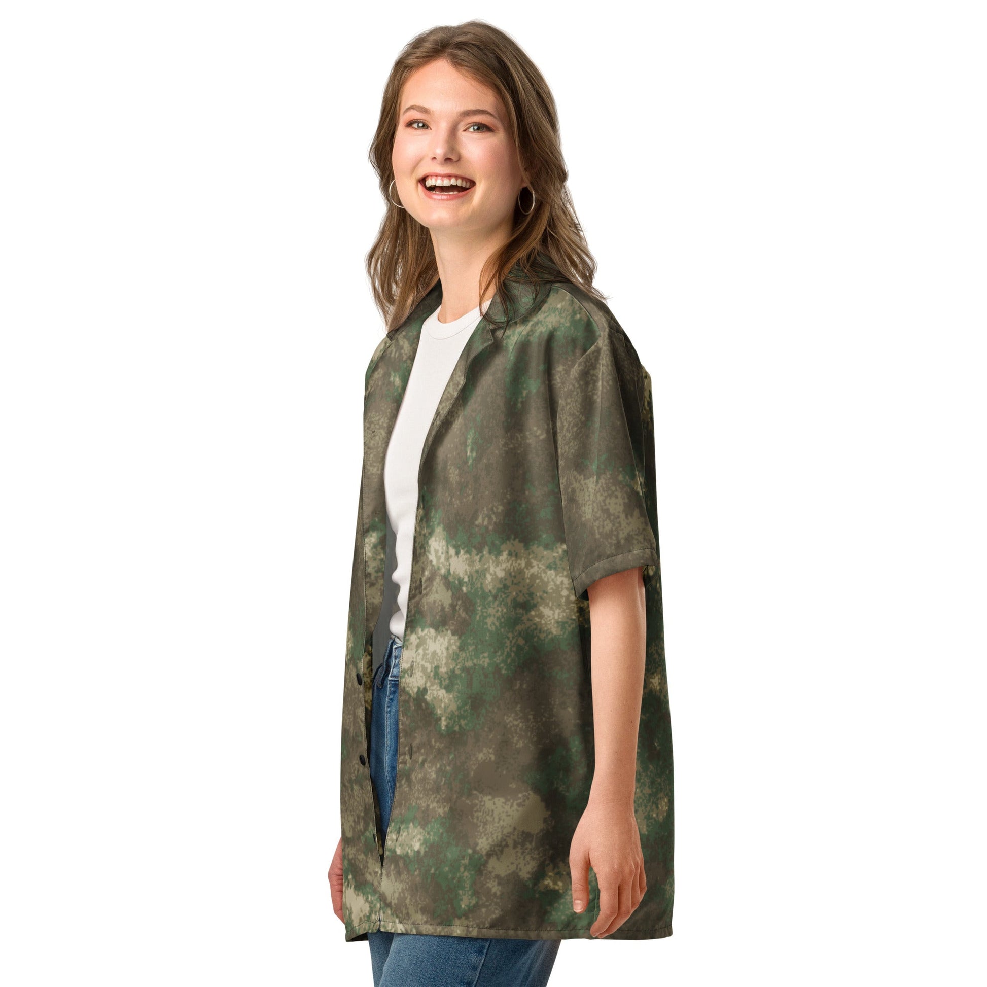 Omni-Terrain CAMO Unisex Short-Sleeve Button Shirt