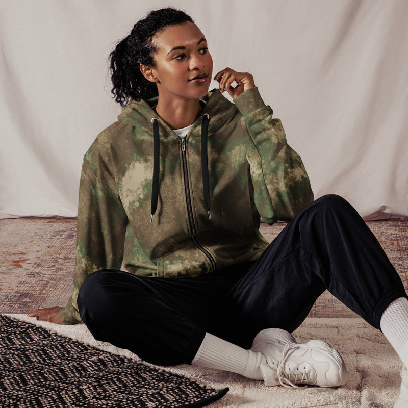 Fractal Earthshadow CAMO Unisex Zip Hoodie