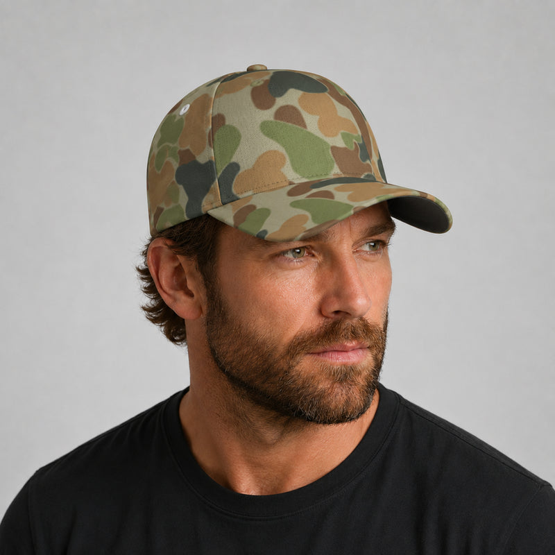 Outback Drift Disruptive CAMO Snapback Ball Cap - U / White - Head