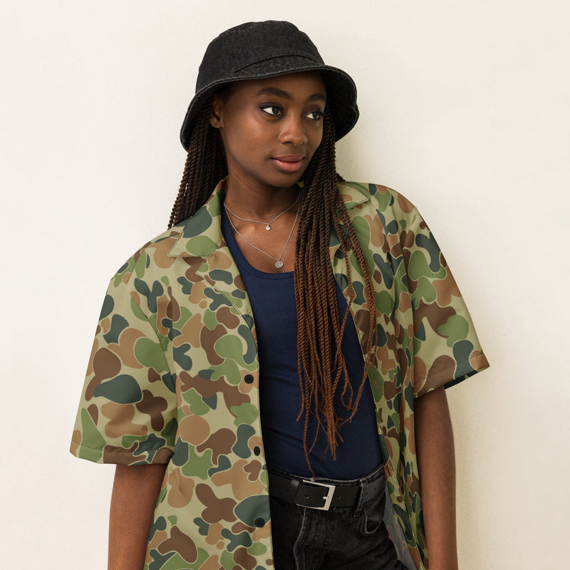 Outback Drift Disruptive CAMO Unisex Short-Sleeve Button Shirt - Button-Up