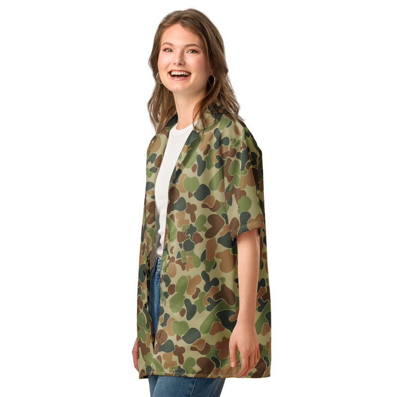 Outback Drift Disruptive CAMO Unisex Short-Sleeve Button Shirt - Button-Up