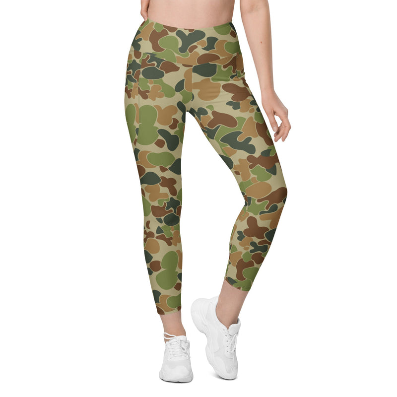 Outback Drift Disruptive CAMO Womens Leggings with Pockets - Women