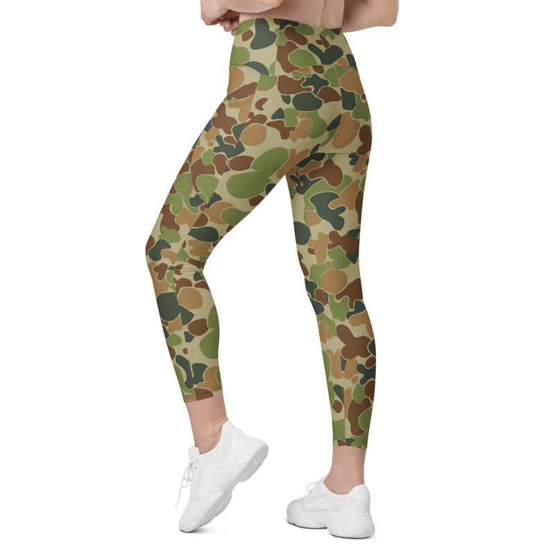 Outback Drift Disruptive CAMO Womens Leggings with Pockets - Women