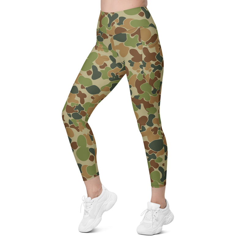Outback Drift Disruptive CAMO Womens Leggings with Pockets - Women