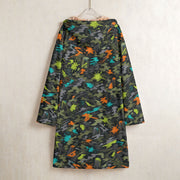 Paintball Impact Strike CAMO Men’s Horn Button Long Fleece Coat - Jacket
