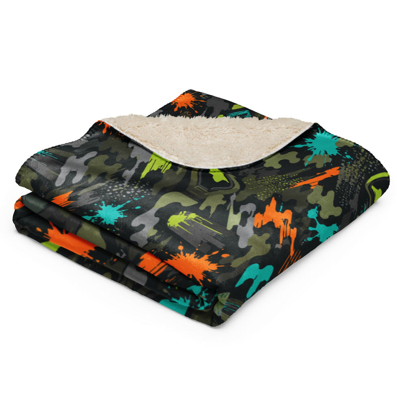 Paintball Impact Strike CAMO Sherpa Blanket