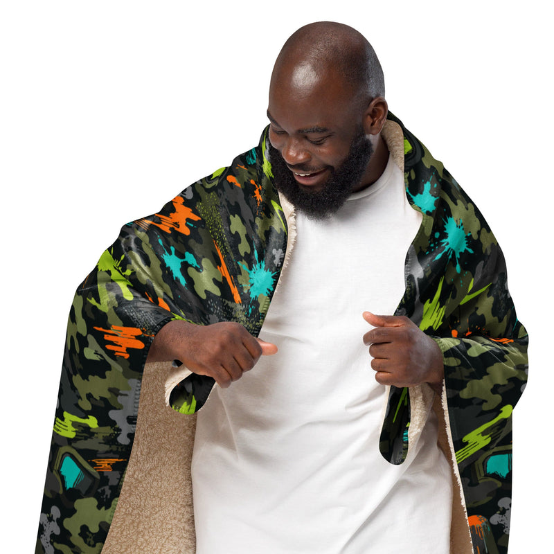 Paintball Impact Strike CAMO Sherpa Blanket