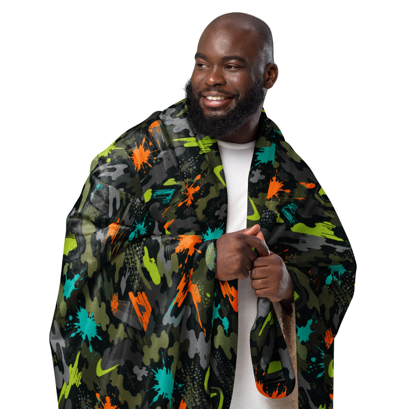 Paintball Impact Strike CAMO Sherpa Blanket