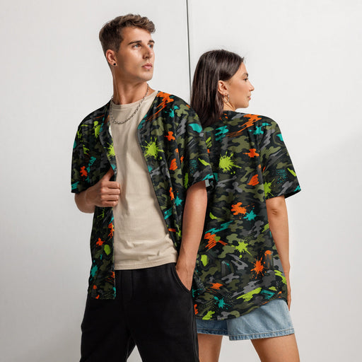 Paintball Impact Strike CAMO Unisex Baseball Jersey - 2XS