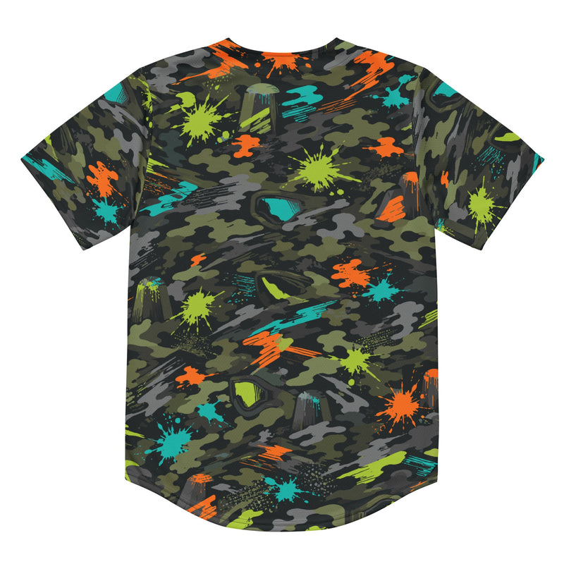 Paintball Impact Strike CAMO Unisex Baseball Jersey