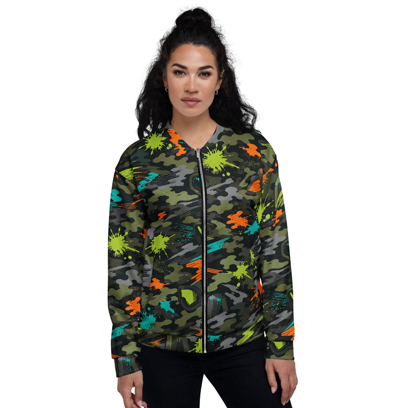Paintball Impact Strike CAMO Unisex Bomber Jacket