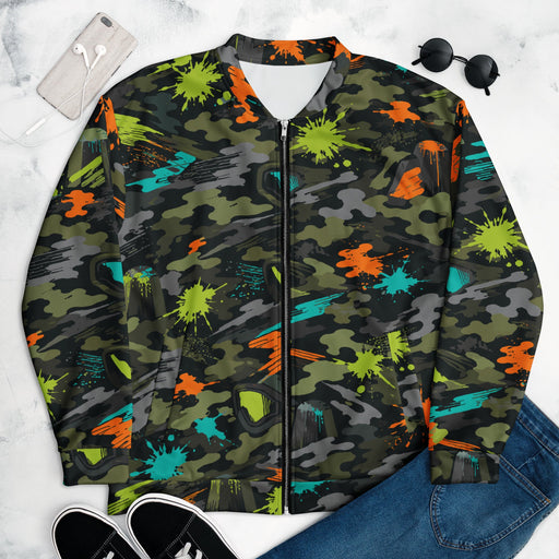 Paintball Impact Strike CAMO Unisex Bomber Jacket - XS