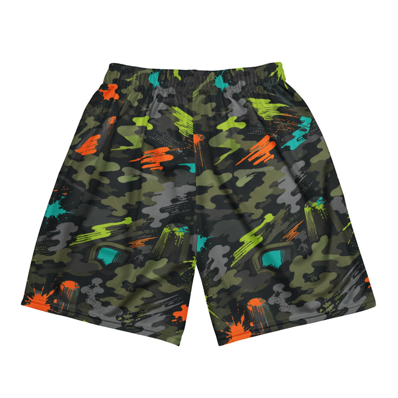 Paintball Impact Strike CAMO Unisex Mesh Shorts