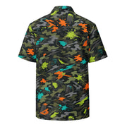 Paintball Impact Strike CAMO Unisex Short-Sleeve Button Shirt - Button-Up