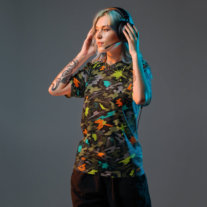 Paintball Impact Strike CAMO Unisex Sports Jersey