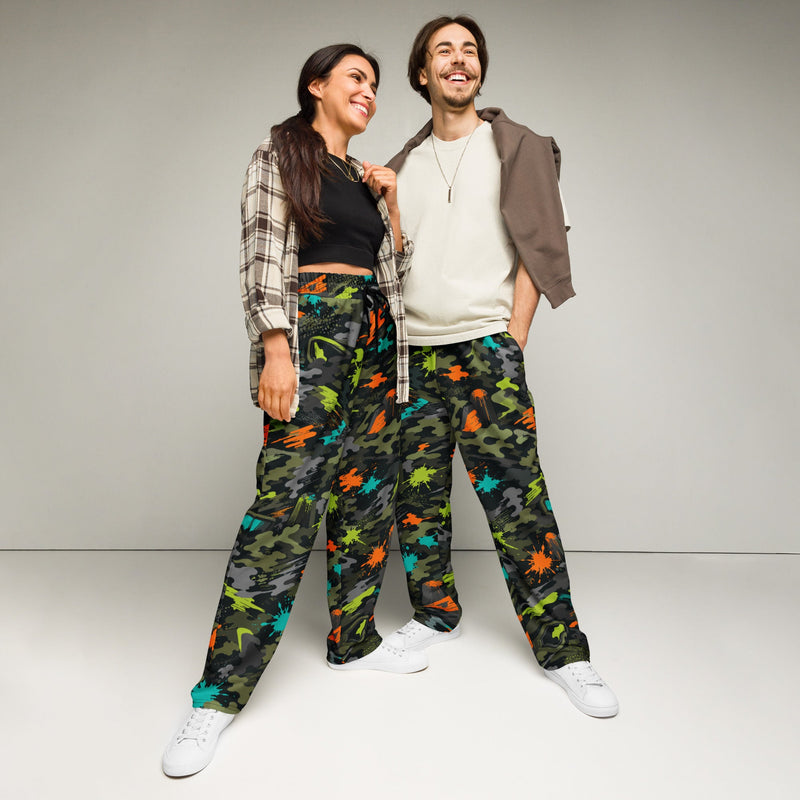Paintball Impact Strike CAMO Unisex Wide-Leg Joggers - 2XS