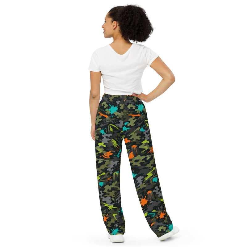 Paintball Impact Strike CAMO Unisex Wide-Leg Leisure Pants - Pant